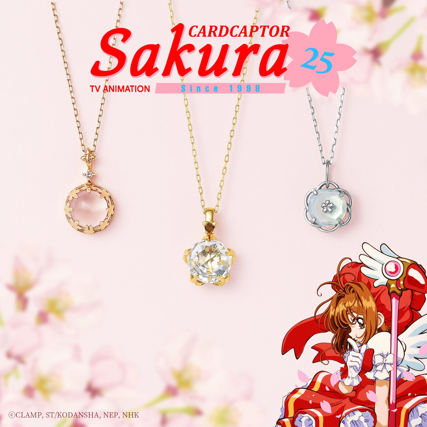 Cardcaptor Sakura - 10K Necklace (Sakura x Syaoran) - Product Image