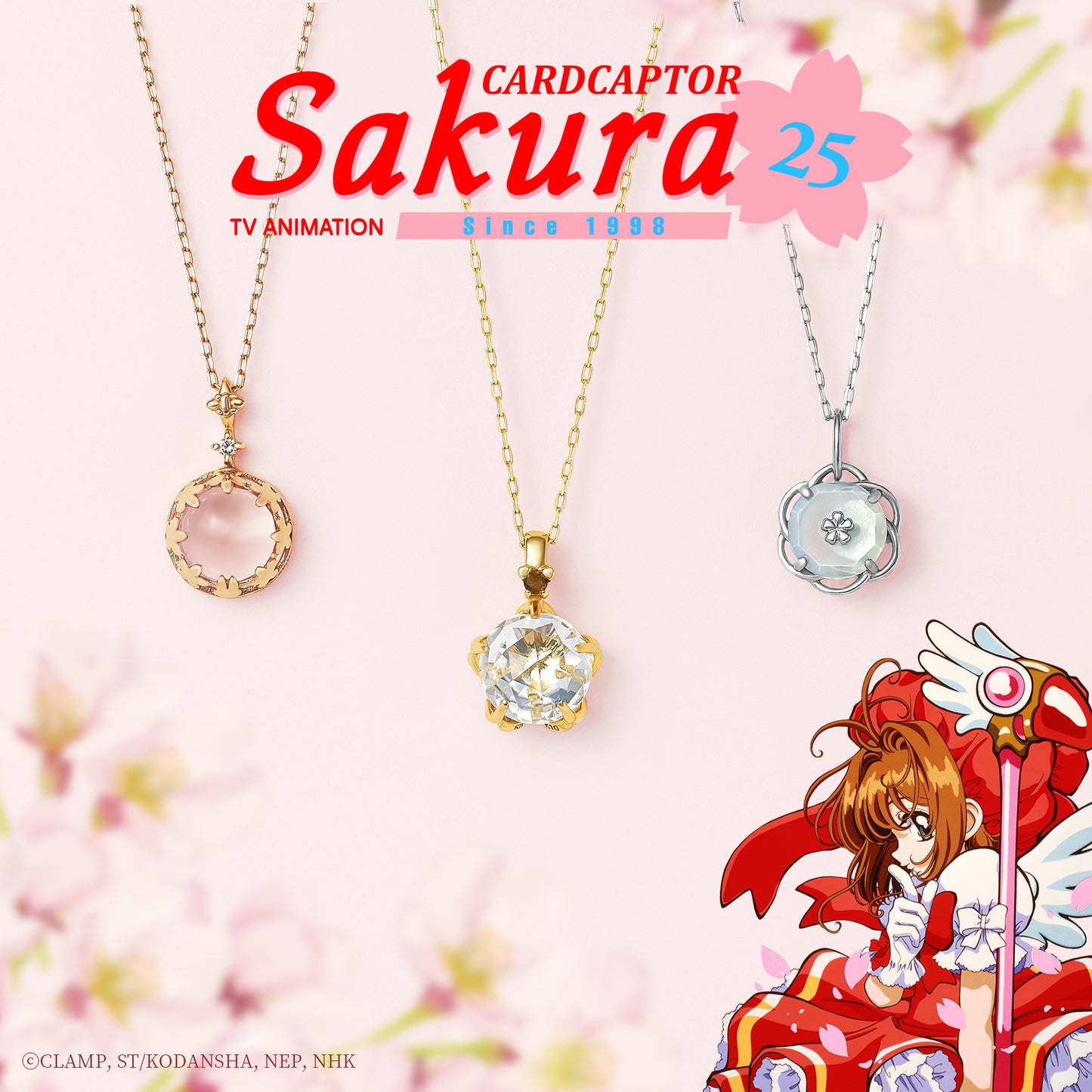 Cardcaptor Sakura - 10K Necklace (Sakura x Yue) - Product Image