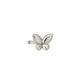 [Solo Earring] [Second Earrings] Platinum Butterfly Single Earring - Product Image