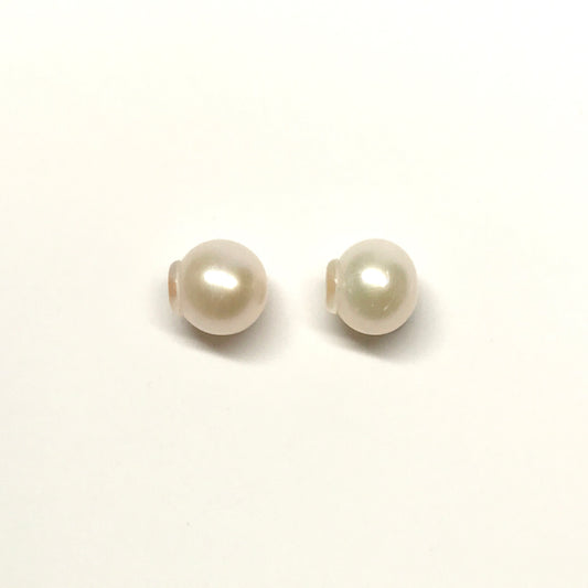 18K Gold Freshwater Pearl Earring Back Pair - Product Image