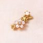 [Solo Earring] 10K / 925 Sterling Silver Pink Shell Cherry Blossoms Single Earring - Product Image