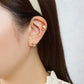 [Solo Earring] 18K/10K Dachshund Single Earring (Yellow Gold) - Model Image