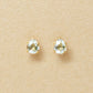 [WEB Only] [Second Earrings] 18K Green Quartz Earrings (Yellow Gold) - Product Image