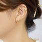 [Solo Earring] 18K/10K Orange Tea Single Earring (Yellow Gold) - Model Image