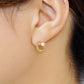 [Solo Earring] 18K/10K Mimosa Tea Single Earring (Yellow Gold) - Model Image