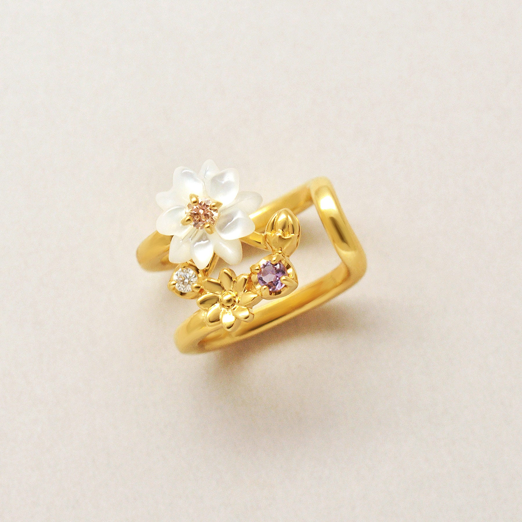 [Birth Flower Jewelry] February - Margaret Ear Cuff (925 Sterling Silver) - Product Image