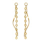 [Palette] Gold Filled Twisted Sparkly Charms - Product Image