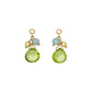 [Palette] 10K Peridot Marron Cut Charms (Yellow Gold) - Product Image