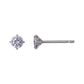 [Second Earrings] Platinum Lavender Cubic Zirconia Earrings - Product Image