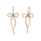 Gold Filled Ribbon Wire Earrings - Product Image