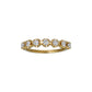 10K Moissanite Half Eternity 7-Stone Pinky Ring (Yellow Gold) - Product Image