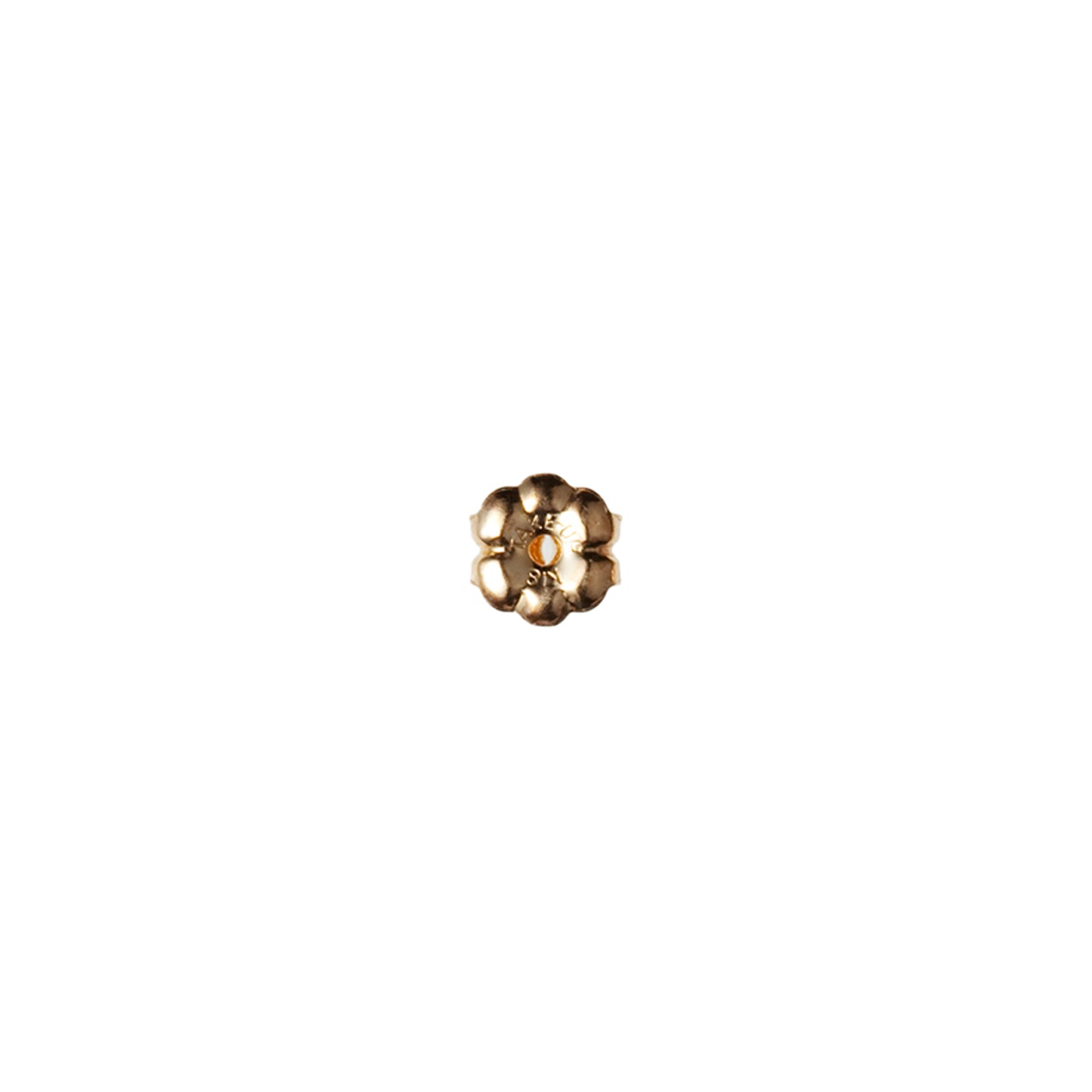 Single Earring Back (Yellow Gold) - Product Image