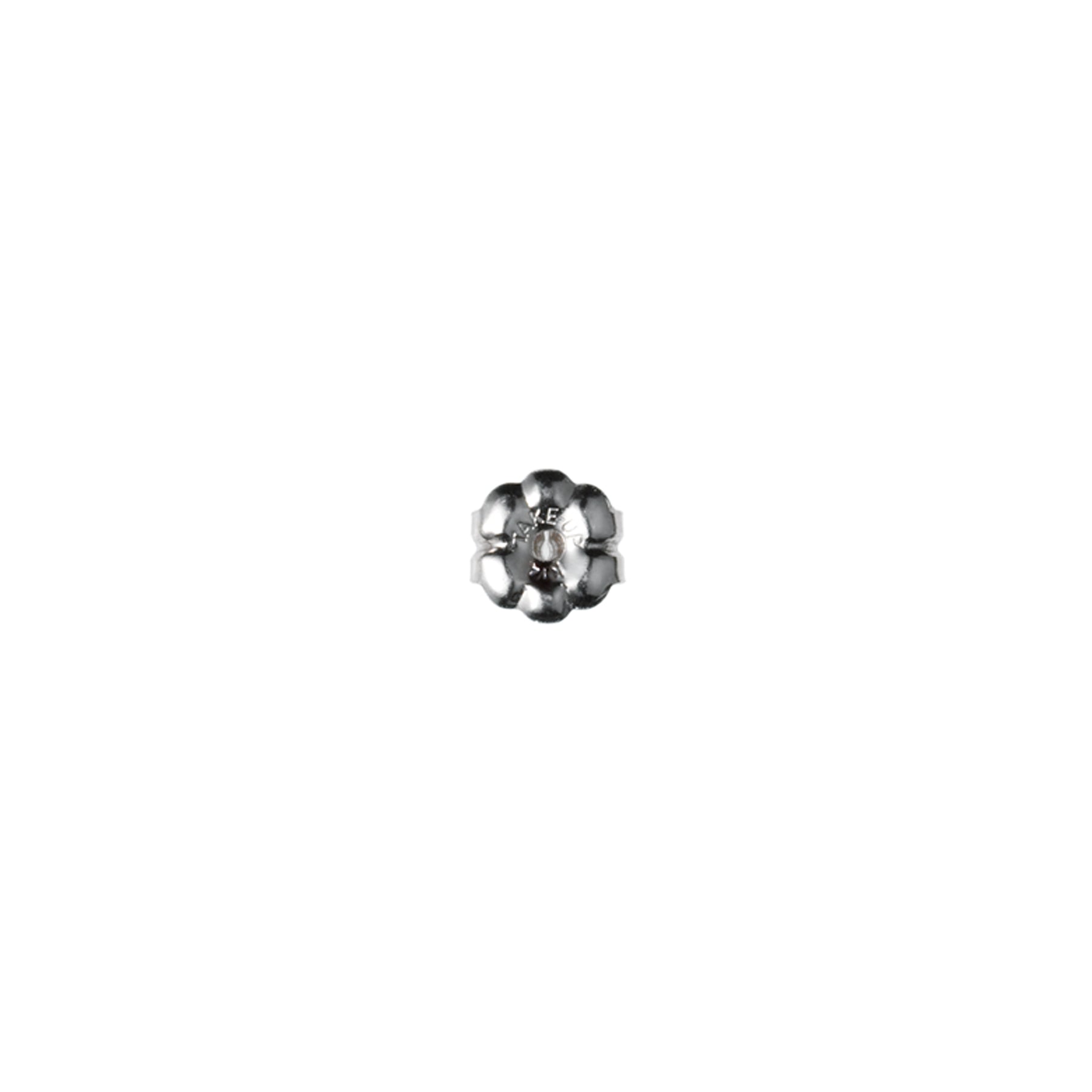 Single Earring Back (White Gold) - Product Image