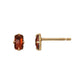 [Second Earrings] 18K Garnet Earrings (Yellow Gold) - Product Image