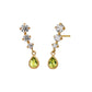 18K/10K Peridot Swinging Earrings (Yellow Gold) - Product Image