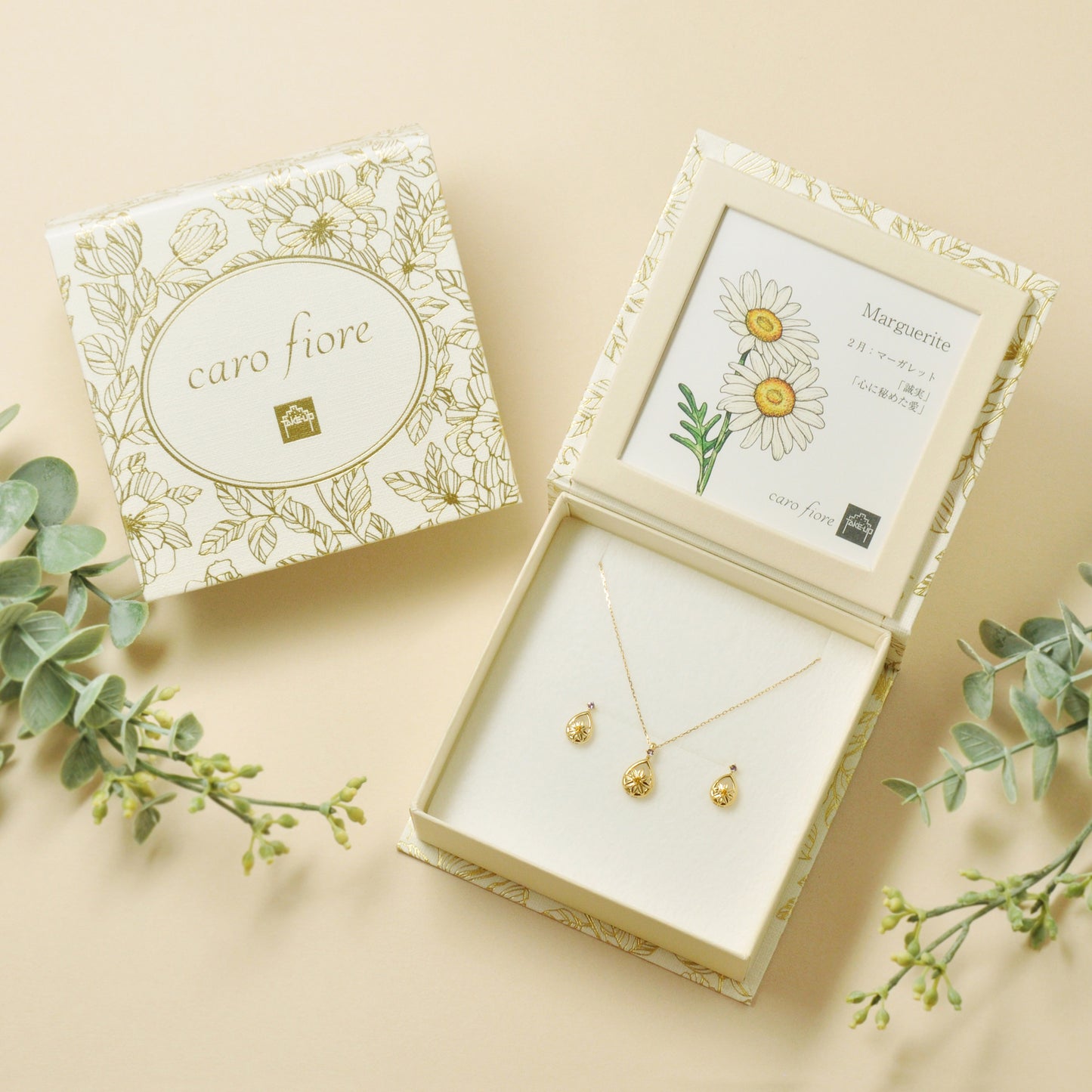 [Birth Flower Jewelry] February - Margaret Necklace (10K Yellow Gold)