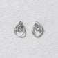 14K/10K Diamond Drop Earrings (White Gold) - Product Image