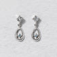 14K/10K Diamond Drop Swinging Earrings (White Gold) - Product Image