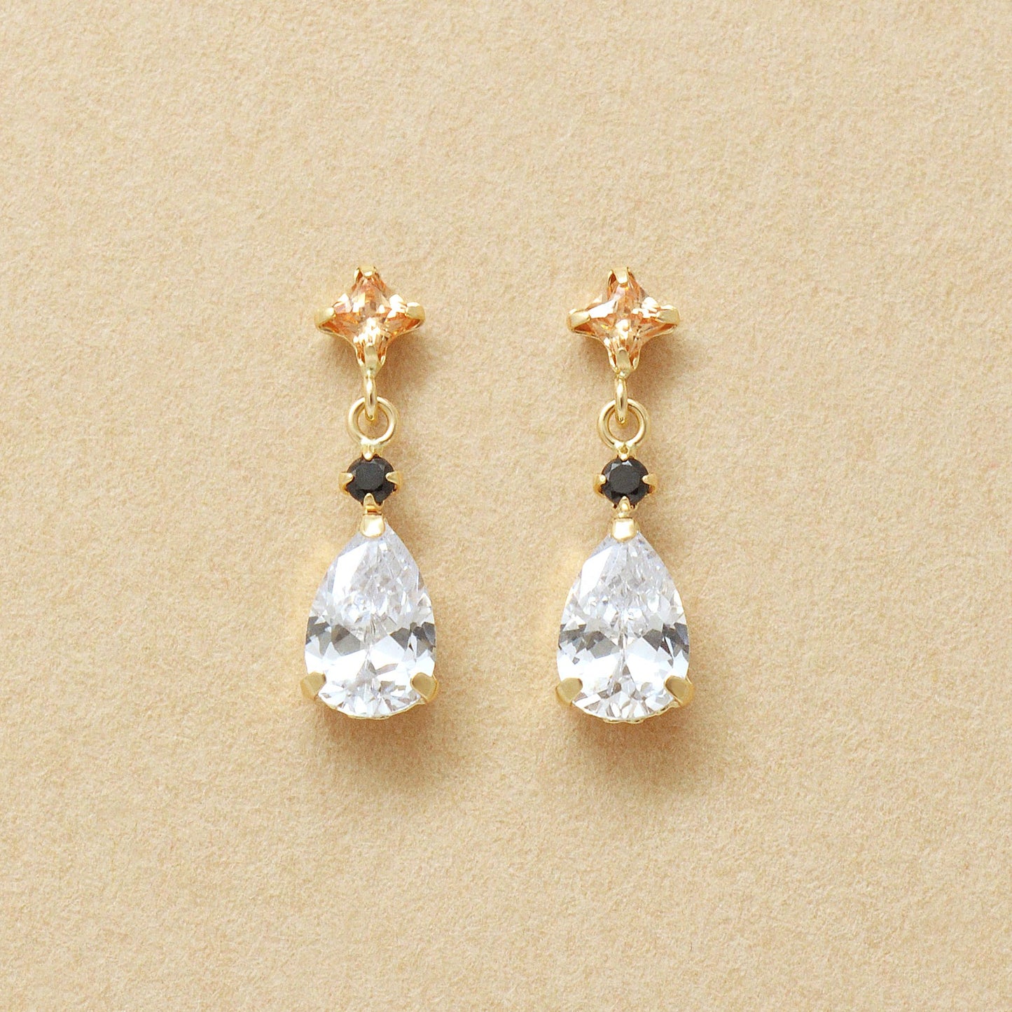 10K Drop Swinging Earrings (Yellow Gold) - Product Image