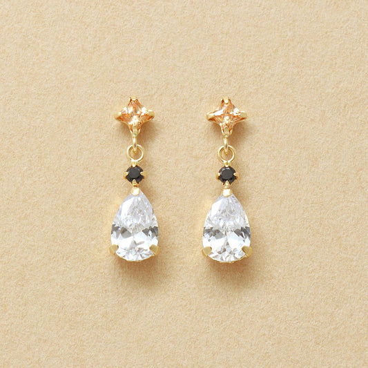 10K Drop Swinging Earrings (Yellow Gold) - Product Image