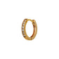 [Solo Earring] 14K/10K Diamond Huggie Hoop Single Earrings (Yellow Gold) - Product Image