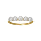 10K 5 Pearl Ring (Yellow Gold) - Product Image