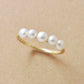 10K 5 Pearl Ring (Yellow Gold) - Product Image