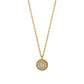 18K Diamond Milgrain Edge Necklace (Yellow Gold) - Product Image