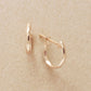 18K/10K Mini Hoop Earrings (Rose Gold) - Product Image