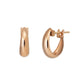 18K/10K Chunky Mini Hoop Earrings (Rose Gold) - Product Image