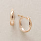 18K/10K Chunky Hoop Earrings (Rose Gold) - Product Image