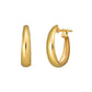 18K/10K Chunky Hoop Earrings (Yellow Gold) - Product Image