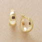 18K/10K Chunky Hoop Earrings (Yellow Gold) - Product Image