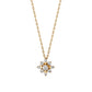 18K Diamond Gradation Sparkle Design Necklace (Yellow Gold) - Product Image