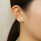 10K Gold Bicolor Ear Cuff (Rose Gold / Yellow Gold) - Model Image