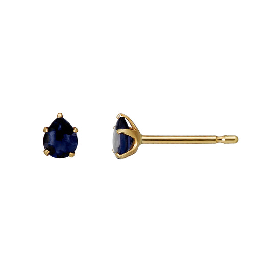 [Second Earrings] 18K Yellow Gold Iolite Drop Earrings - Product Image