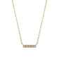 10K Yellow Gold Diamond 5-Stone Necklace - Product Image