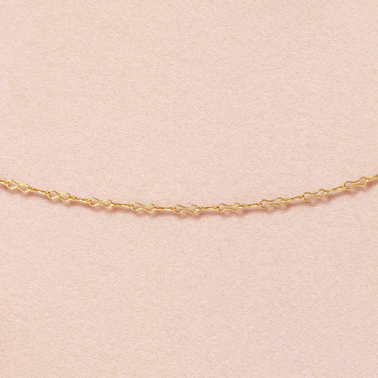 [GARDEN] 10K Ribbon Chain 40cm (Yellow Gold) - Product Image