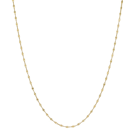 10K Petal Chain Necklace 60cm (Yellow Gold) - Product Image