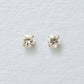 [Second Earrings] Platinum White Sapphire Earrings - Product Image