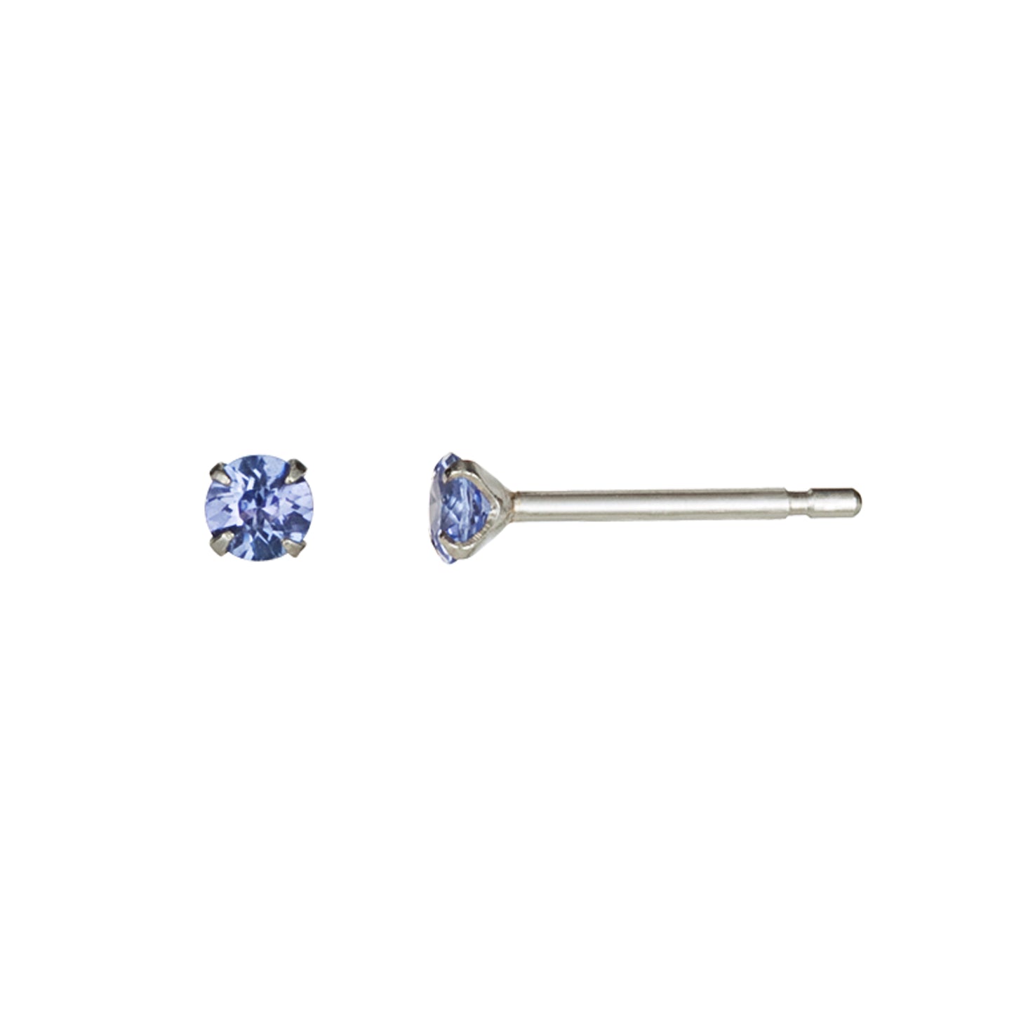 [Second Earrings] Platinum Tanzanite Earrings - Product Image