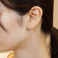 [Birth Flower Jewelry] September - Gentian Earrings (925 Sterling Silver / Gold Filled) - Model Image