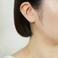 14K/10K Ice Blue Diamond Twisted Line Earrings (White Gold) - Model Image