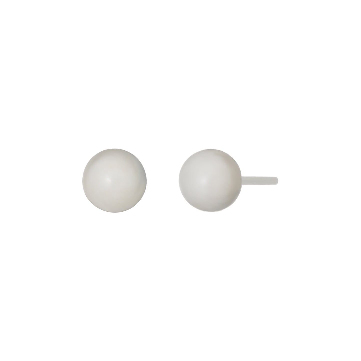 Dolomite Ball Ceramic Post Earrings - Product Image