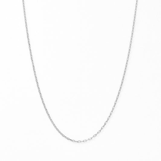 [Palette] 10K White Gold Slide Pin Chain Necklace - Product Image