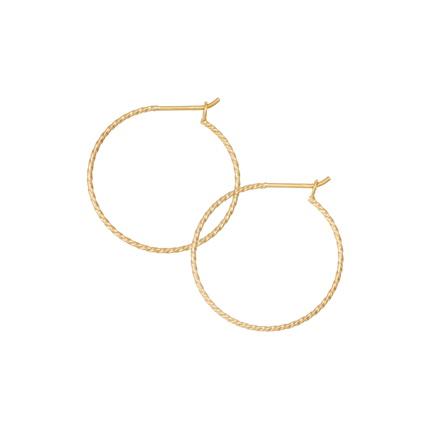 [Palette] 18K/10K Yellow Gold Small Hoop Base Earrings - Product Image