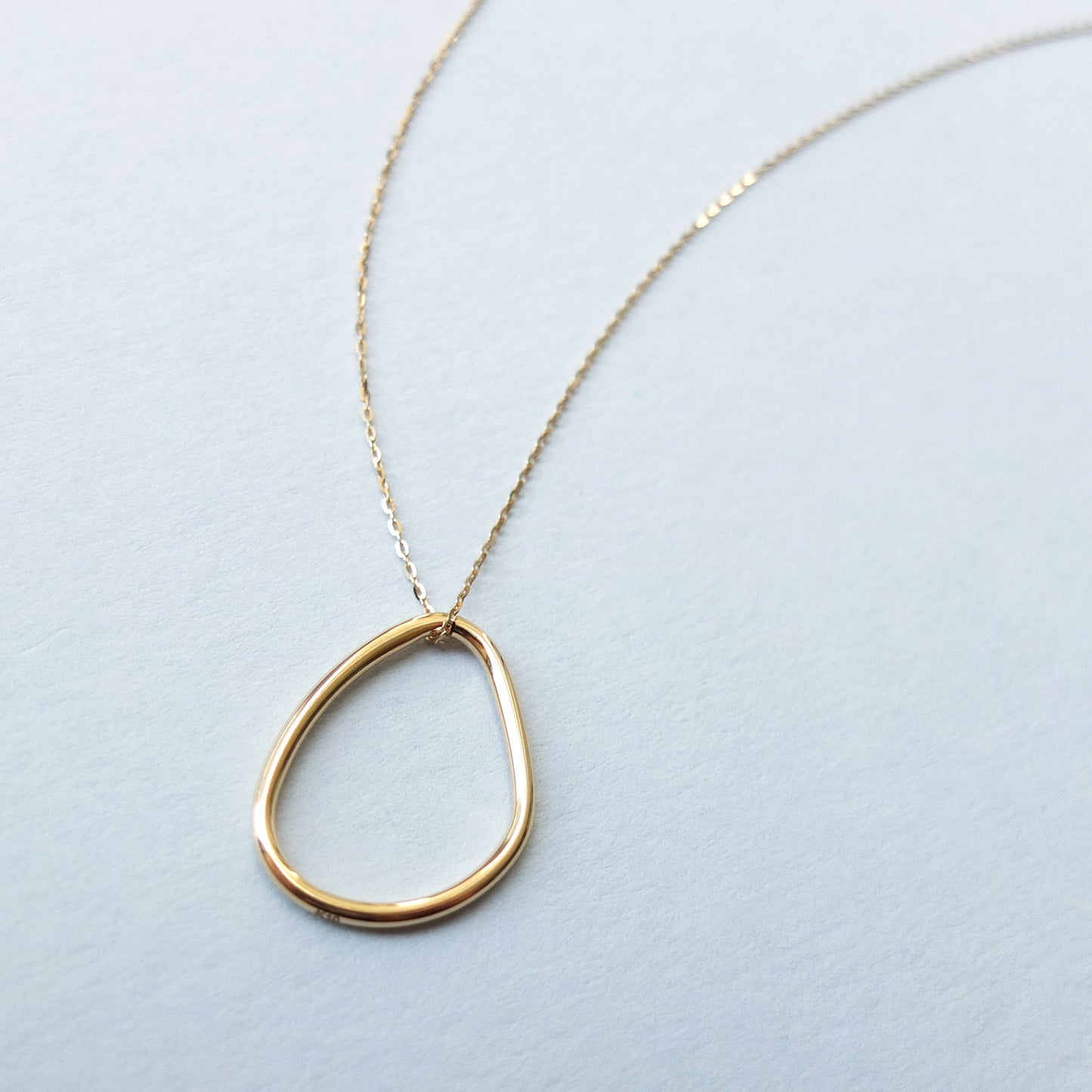 10K Yellow Gold Organic Design Necklace - Product Image