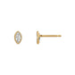 [Second Earrings] 18K Yellow Gold Marquise Cut Earrings - Product Image