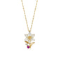 [Birth Flower Jewelry] July Lily Necklace (Yellow Gold) - Product Image